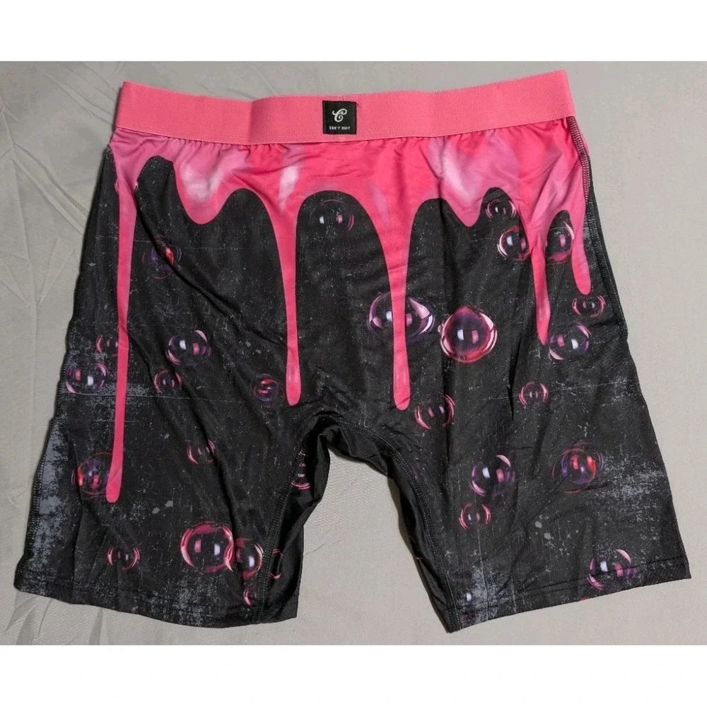 Contenders Fight Club Soap Co Boxer Briefs Mens L Pink Black Graphic New